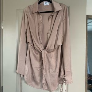 Princess Polly Liberty Mini Dress Beige